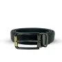 Men’s Black Non-Stitched Leather Belt