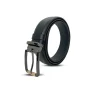 Men’s Black Non-Stitched Leather Belt - Image 3