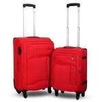 Espiral Solid Waterproof  Soft Travel Trolley Bag - Maroon