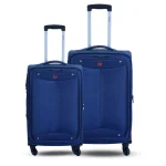 Espiral Solid Waterproof  Soft Travel Trolley Bag - Blue