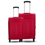 Espiral Solid Waterproof  Soft Travel Trolley Bag - Maroon