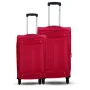 Espiral Solid Waterproof  Soft Travel Trolley Bag - Maroon