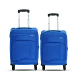 Espiral Solid Waterproof  Soft Travel Trolley Bag - Blue