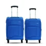 Espiral Solid Waterproof  Soft Travel Trolley Bag - Blue