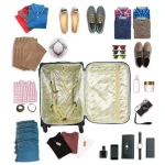 Espiral Solid Waterproof  Soft Travel Trolley Bag - Blue - Image 2