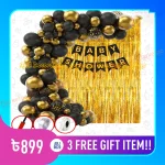 Baby Shower Decoration Full Combo Set Golden & Black Themed