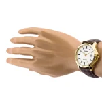 Casio MTP-V004GL-7AVDF White Dial Brown Leather Belt Analog Men’s Watch - Image 3