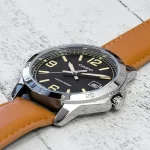 Casio MTP-V004L-1B2 Black Dial Brown Leather Strap Analog Men’s Watch - Image 2