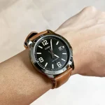 Casio MTP-V004L-1B2 Black Dial Brown Leather Strap Analog Men’s Watch - Image 3