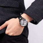 Casio MTP-V004L-7A Black White Leather Belt Analog Men’s Watch - Image 3
