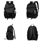 Fashionable Laptop and Travelling Black Backpack by Small Zebra - Image 4