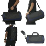 Premium Quality Water-Resistant 3-in-1 Travel and Gym Bag - Black - Image 2