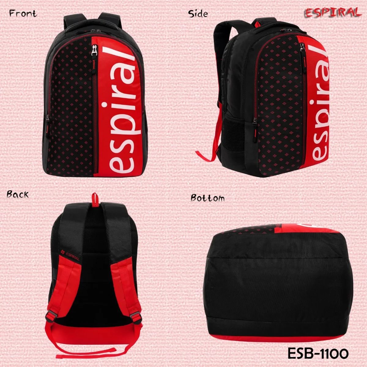 Stylish Water Resistant Laptop & Travel Backpack By Espiral - Image 3