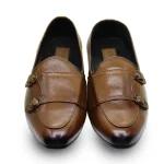 Classic Monk Strap Premium Tassel Shoes - Chocolate - Image 2