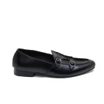 Classic Monk Strap Premium Tassel Shoes - Black
