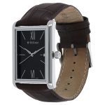 TITAN 1731SL01 Luxurious Black Dial Brown Leather Belt Analog Men’s Watch - Image 2