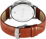 TITAN 1806SL12 Luxurious Blue Dial Brown Leather Belt Analog Men’s Watch - Image 3