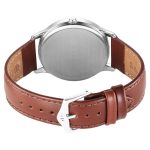 TITAN 1825SL15 Luxurious White Dial Brown Leather Belt Analog Men’s Watch - Image 3