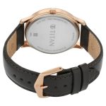 TITAN 1845WL01 Luxurious White Dial Brown Leather Belt Analog Men’s Watch - Image 3