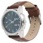 FASTRACK 3124SL06 Ultimate Gray Dial Brown Leather Belt Analog Men’s Watch - Image 2