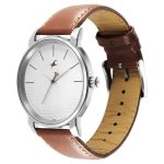 FASTRACK 3291SL02 Ultimate Silver Dial Brown Leather Belt Analog Men’s Watch - Image 2
