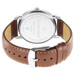 FASTRACK 3291SL02 Ultimate Silver Dial Brown Leather Belt Analog Men’s Watch - Image 3