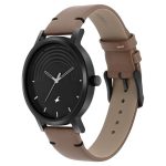 FASTRACK 3299NL01 Ultimate Black Dial Brown Leather Belt Analog Men’s Watch - Image 2