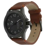 TITAN NM1701QL01 Luxurious Black Dial Brown Leather Belt Analog Men’s Watch - Image 2