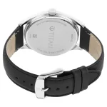 TITAN NP1802SL11 Luxurious Black Dial Black Leather Belt Analog Men’s Watch - Image 3