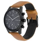 TITAN NP1805NL02 Luxurious Black Dial Brown Leather Belt Analog Men’s Watch - Image 3