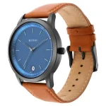 TITAN 1806NL03 Luxurious Blue Dial Brown Leather Belt Analog Men’s Watch - Image 2