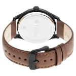 TITAN 1865NL01 Luxurious Black Dial Brown Leather Belt Analog Men’s Watch - Image 3