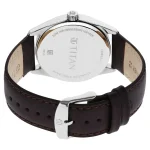 TITAN 1866SL02 Luxurious Brown Dial Brown Leather Belt Analog Men’s Watch - Image 3