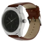 FASTRACK 3123SL03 Ultimate Black Dial Brown Leather Belt Analog Men’s Watch - Image 2