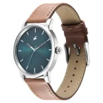 FASTRACK 3278SL03 Ultimate Green Dial Brown Leather Belt Analog Men’s Watch - Image 2