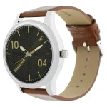 FASTRACK NP38051SL02 Ultimate Black Dial Brown Leather Belt Analog Men’s Watch - Image 2