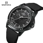 Naviforce 8031 Reliable Black Dial Black Silicon Analog Men’s Watch - Image 2