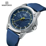 Naviforce 8031 Reliable Blue Dial Blue Silicon Analog Men’s Watch - Image 2