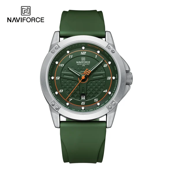Naviforce 8031 Reliable Blue Dial Blue Silicon Analog Men’s Watch