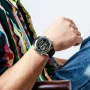 Naviforce NF9208 Silver Dial Black Leather Digital Analog Men’s Watch - Image 3