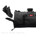 Ultimate Travel Companion: Premium Duffel Bag with Multiple Carry Options and Shoe Compartment - Black - Image 3