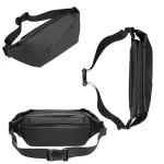 Crossbody Single Shoulder Black Messenger Bag - Image 2