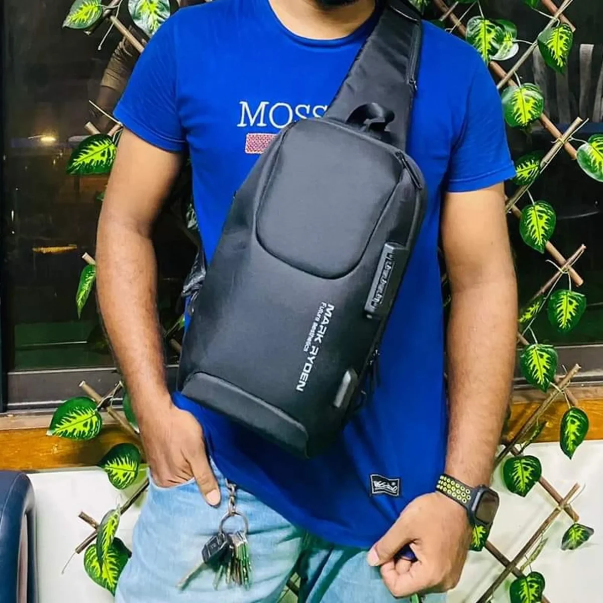 Crossbody Single Shoulder Black Bag - Image 3
