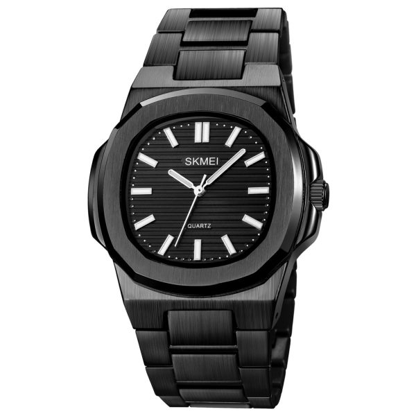 Skmei 1794BL Black Dial Stainless Steel Strap Analog Men’s Watch