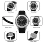 Skmei 9286BL Black Dial Black Silicon Strap Analog Men’s Watch - Image 2