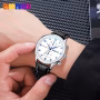 Skmei 9301BU White Dial Black Leather Analog Men’s Watch - Image 2