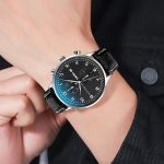 Skmei 9301BL Black Dial Black Leather Analog Men’s Watch - Image 2