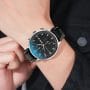 Skmei 9301BL Black Dial Black Leather Analog Men’s Watch - Image 2