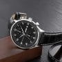 Skmei 9301BL Black Dial Black Leather Analog Men’s Watch - Image 3