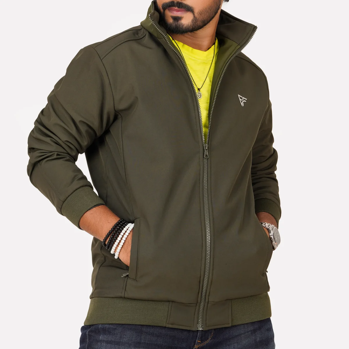 Jacket with Premium Quality Water-Resistant 3-Layered China Bonded Fabric - Image 2